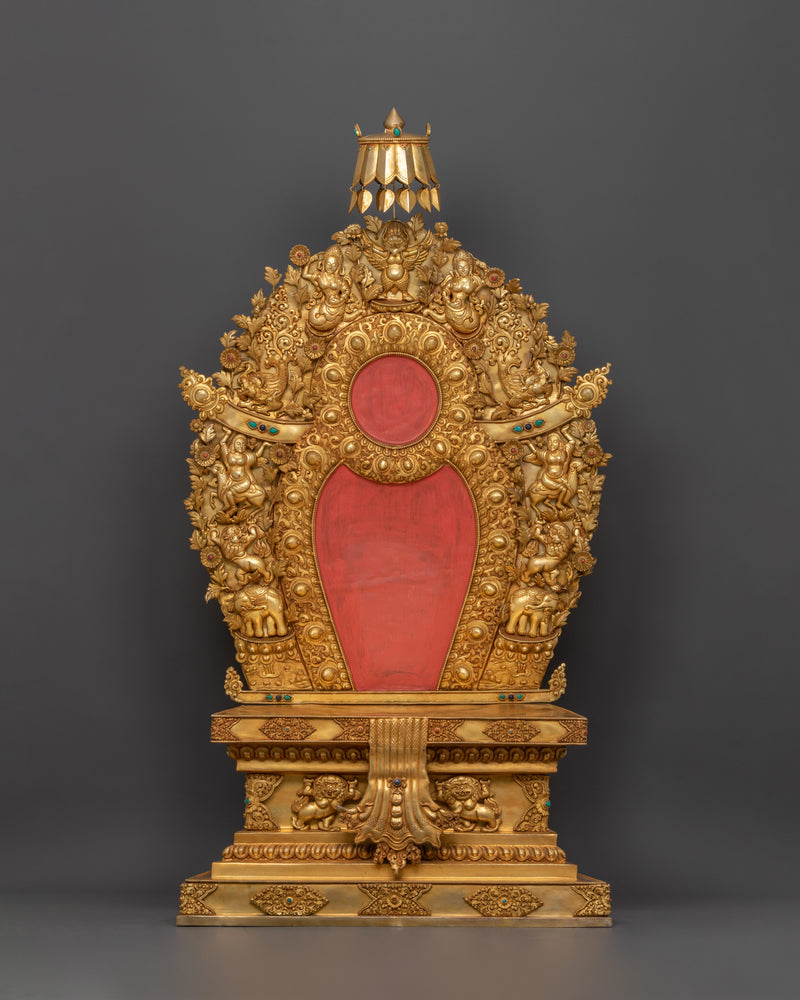 Shakyamuni Buddha Sacred Rupa | 24K Gold Gilded Copper Sculpture