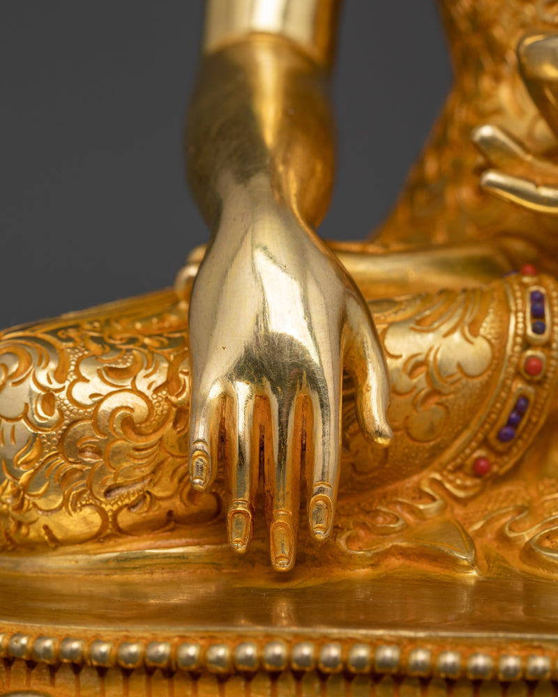 Shakyamuni Buddha Sacred Deity | 24K Gold Gilded Glory