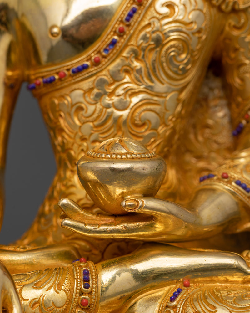 Shakyamuni Buddha Sacred Deity | 24K Gold Gilded Glory