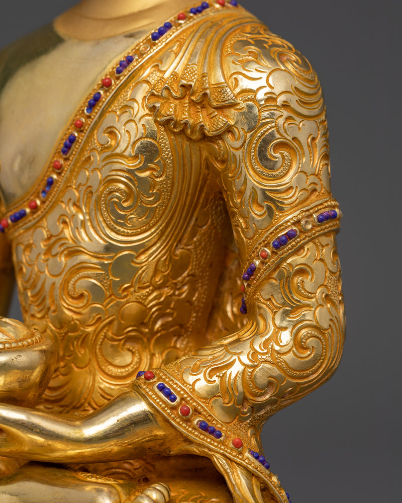 Shakyamuni Buddha Sacred Deity | 24K Gold Gilded Glory