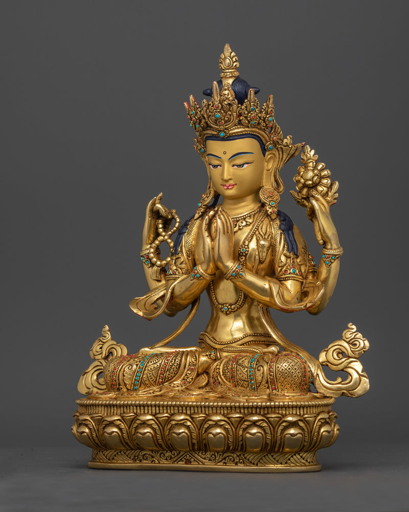 tibetan-chenrezig-sculpture