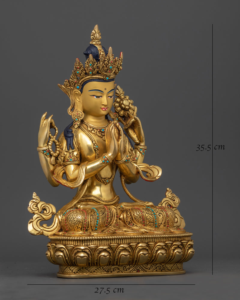 tibetan-chenrezig-sculpture