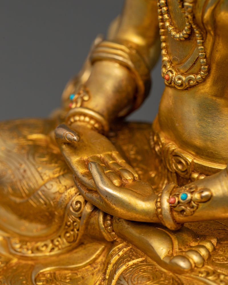 24K Gold Gilded Prajna Paramita Figurine | Dharma Bodhisattva