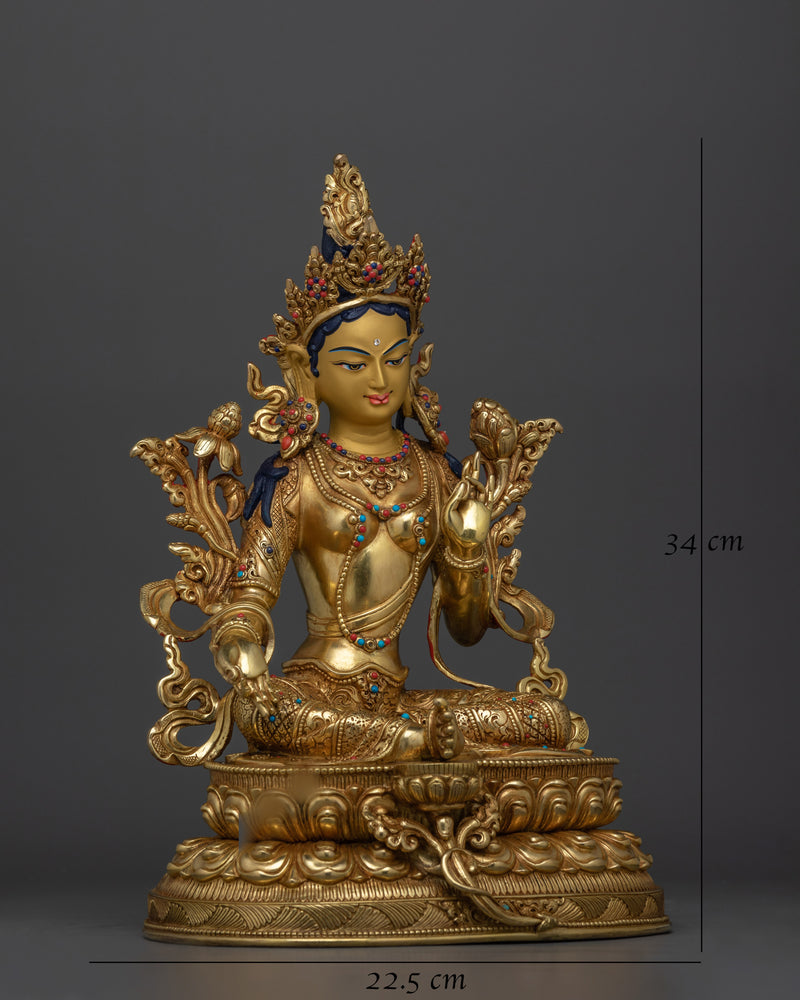 buddhist-green-tara-figurine