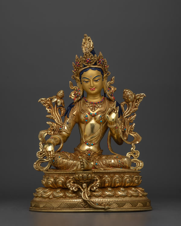 buddhist-green-tara-figurine