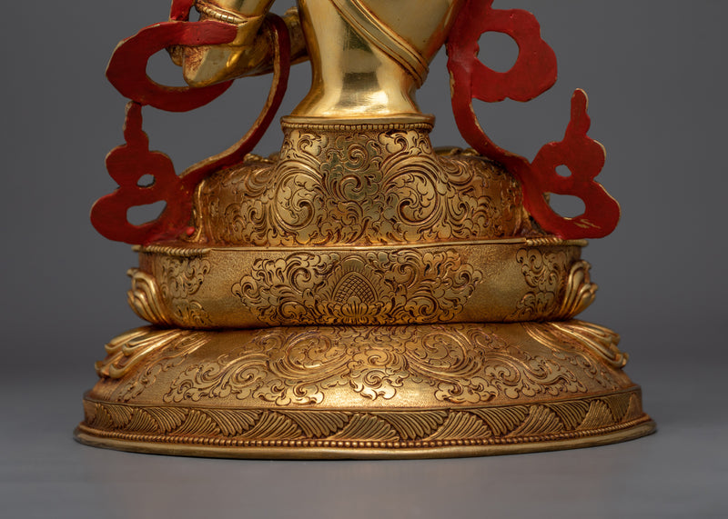 Manjushri Buddha of Knowledge | Handcrafted Tibetan Copper Statue