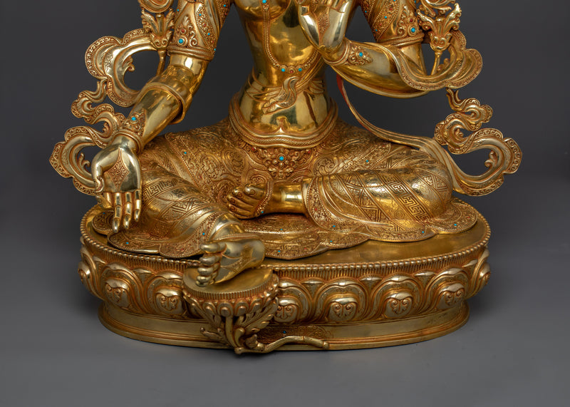 Spiritual Healing Green Tara | Tibetan Spiritual Artwork