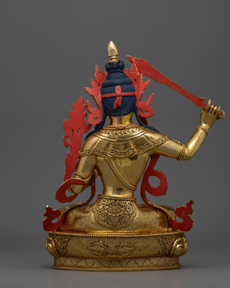 Handmade Bodhisattva Manjushri Statue | Wisdom and Enlightenment