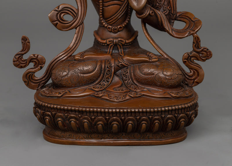 Wisdom Oxidized Manjushri Statue | The Bodhisattva of Wisdom