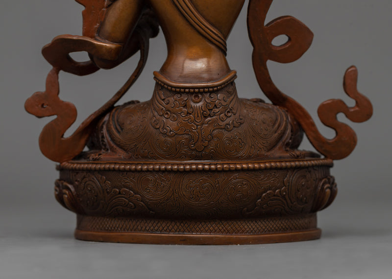 Wisdom Oxidized Manjushri Statue | The Bodhisattva of Wisdom