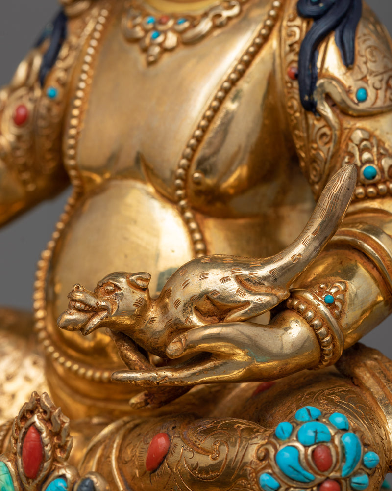 Wealth Buddha Dzambhala Statue | Semi Wrathful Prosperity Deity