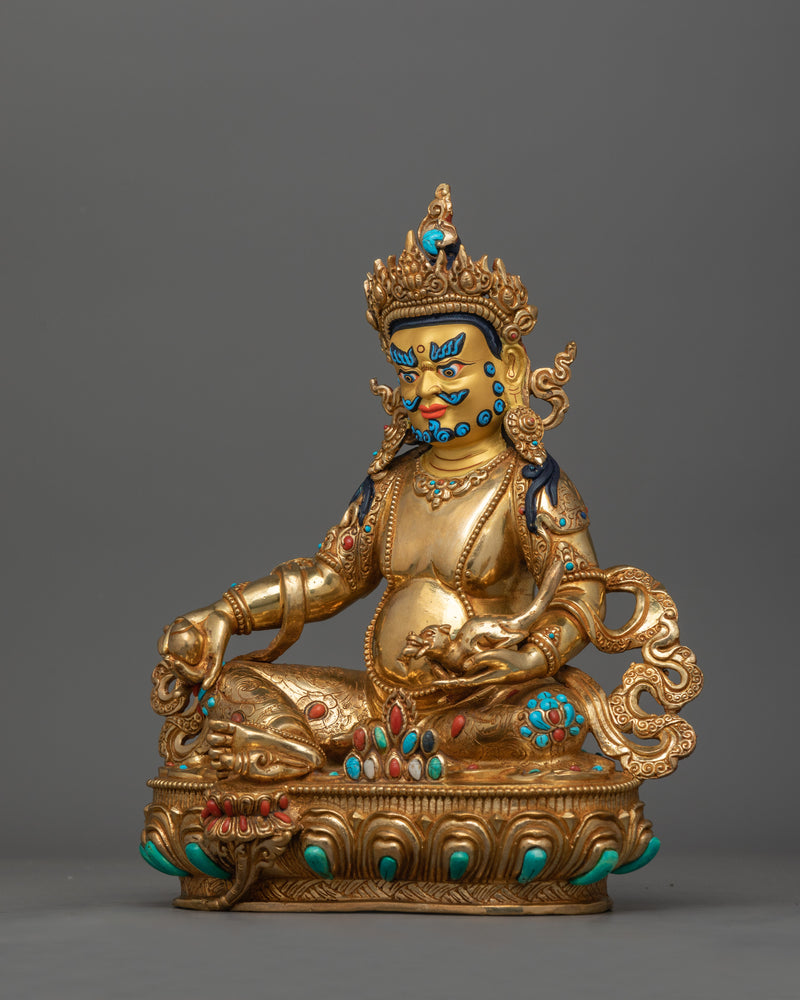 Wealth Buddha Dzambhala Statue | Semi Wrathful Prosperity Deity