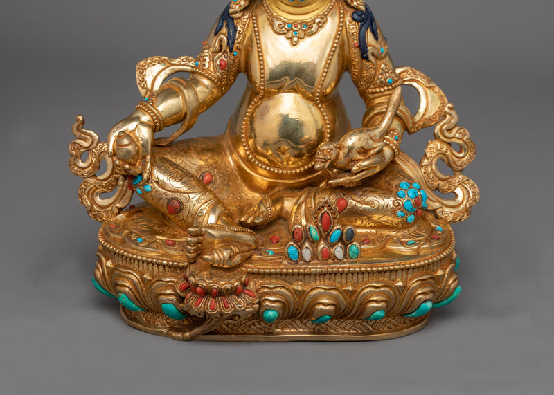 Wealth Buddha Dzambhala Statue | Semi Wrathful Prosperity Deity