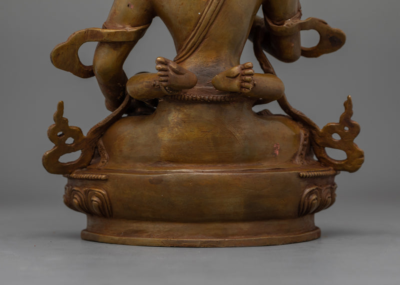 Hand-Carved Vajrasattva with Consort Figurine | Purification Deity