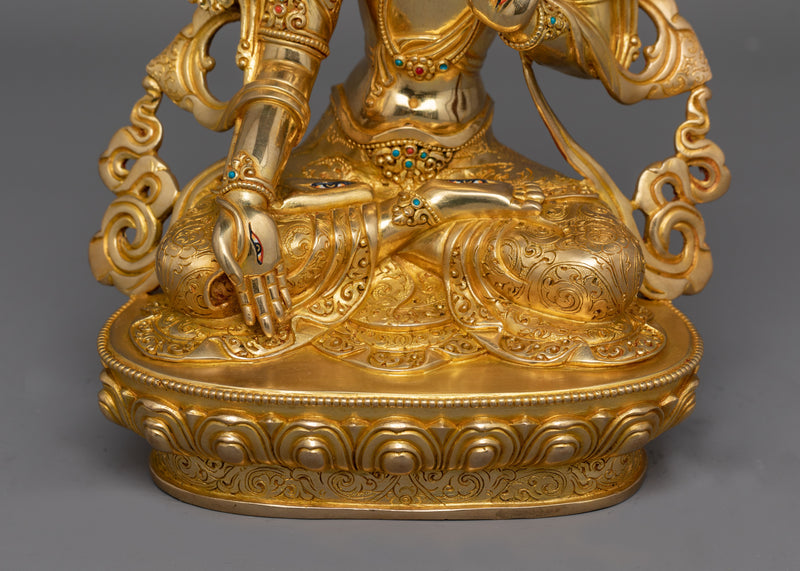 Hand-Carved Tibetan Sita Tara (White Tara) Statue | Compassionate Tara