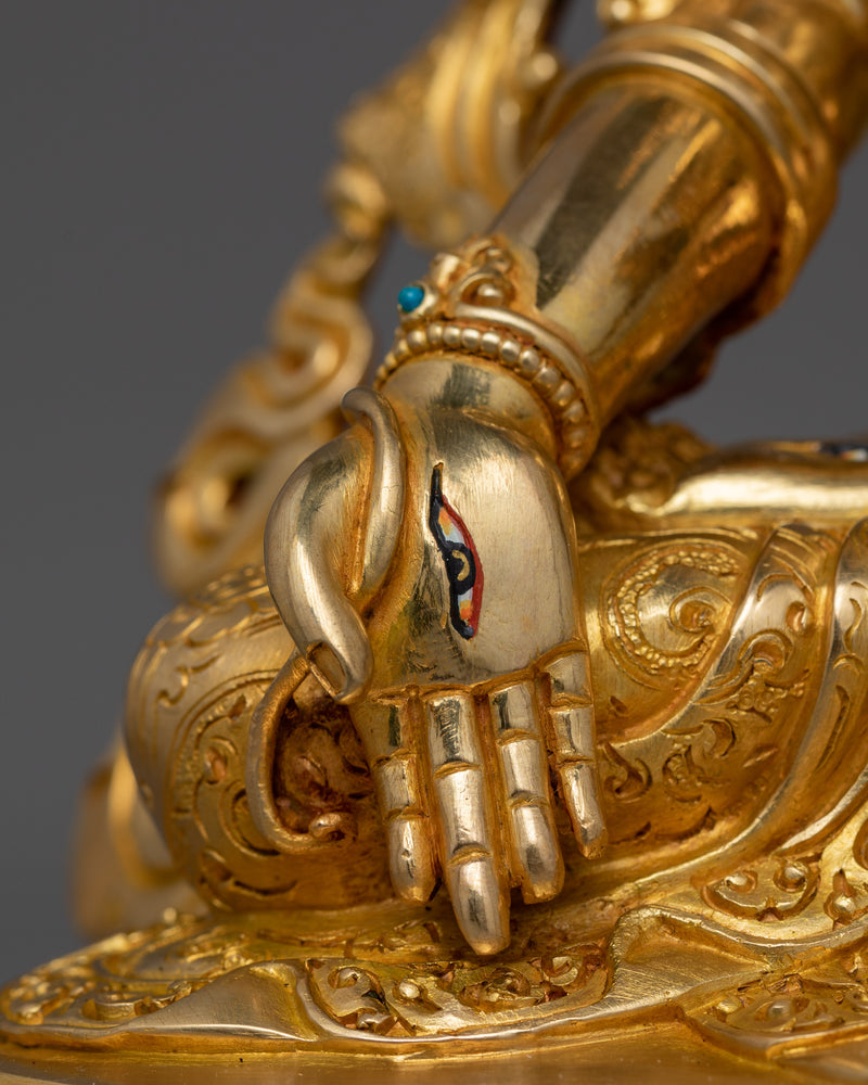 Hand-Carved Tibetan Sita Tara (White Tara) Statue | Compassionate Tara