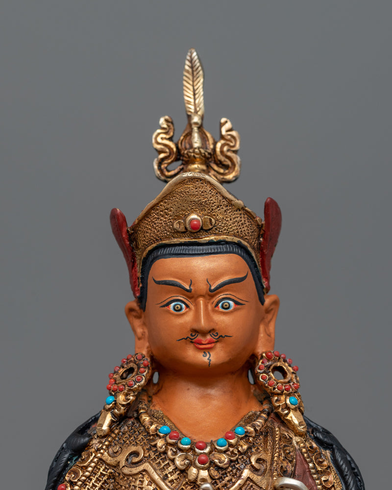 Sacred Rinpoche Prophecy Guru Statue | Tibetan Sculpture