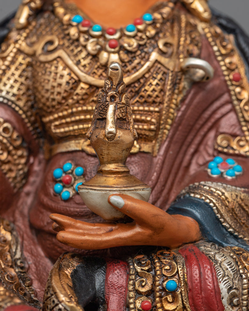 Sacred Rinpoche Prophecy Guru Statue | Tibetan Sculpture