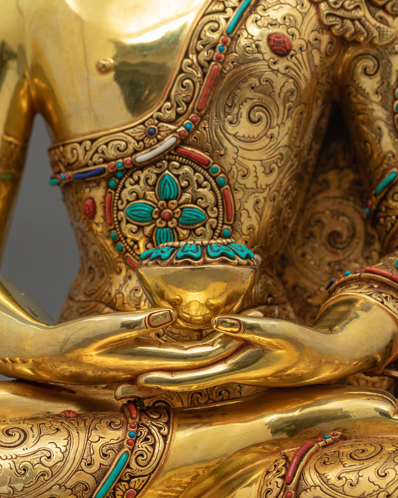 Three Buddha Set Sculpture | Medicine Buddha, Shakyamuni Buddha, Amitabha Buddha