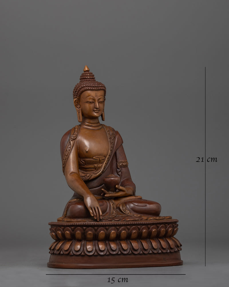 Namo Gautama Buddha Oxidized Satue | Beautifully Handcarved  Enlightened Buddha