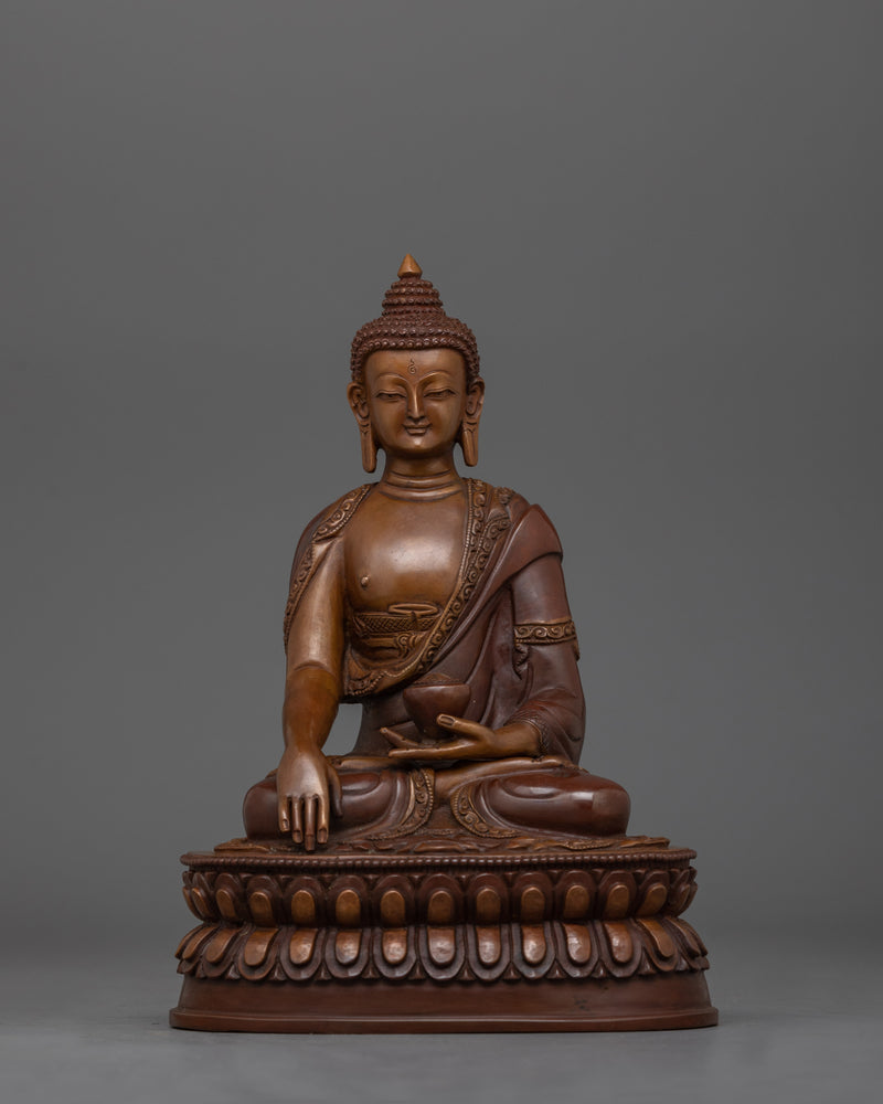 Namo Gautama Buddha Oxidized Satue | Beautifully Handcarved  Enlightened Buddha