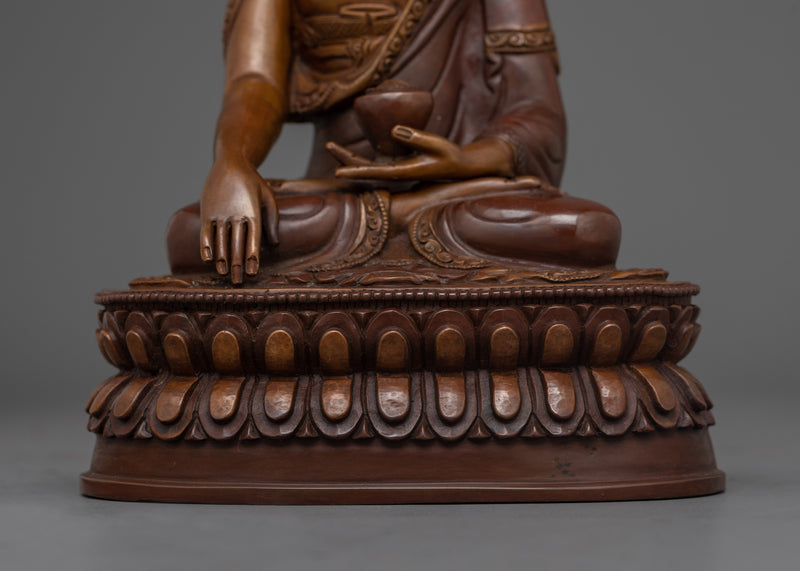 Namo Gautama Buddha Oxidized Satue | Beautifully Handcarved  Enlightened Buddha