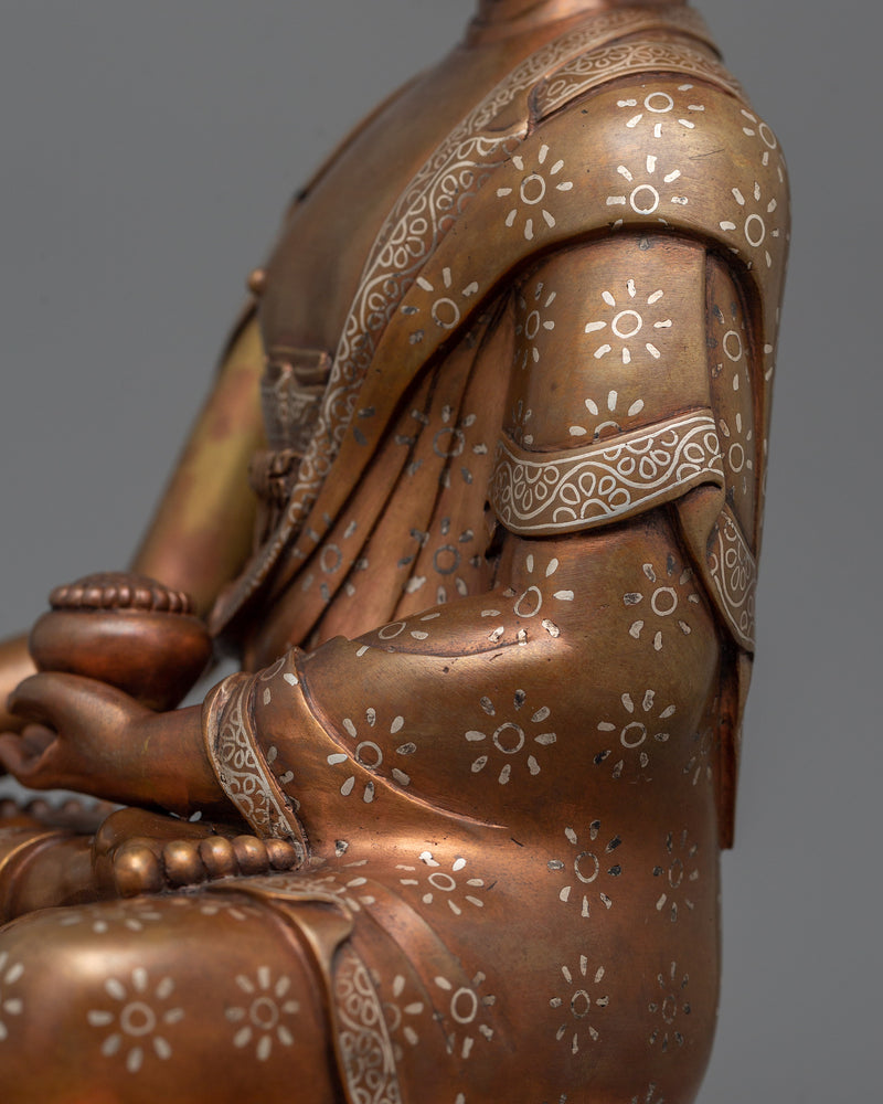 Sakyamuni Buddha of Compassion | Artisan Copper Statue for Meditation and Serenity