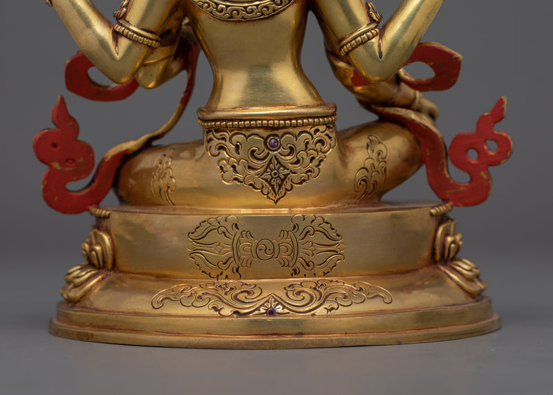 Handcrafted 24K Gold-Gilded Lakshmi Statue | Goddess of Wealth and  Prosperity