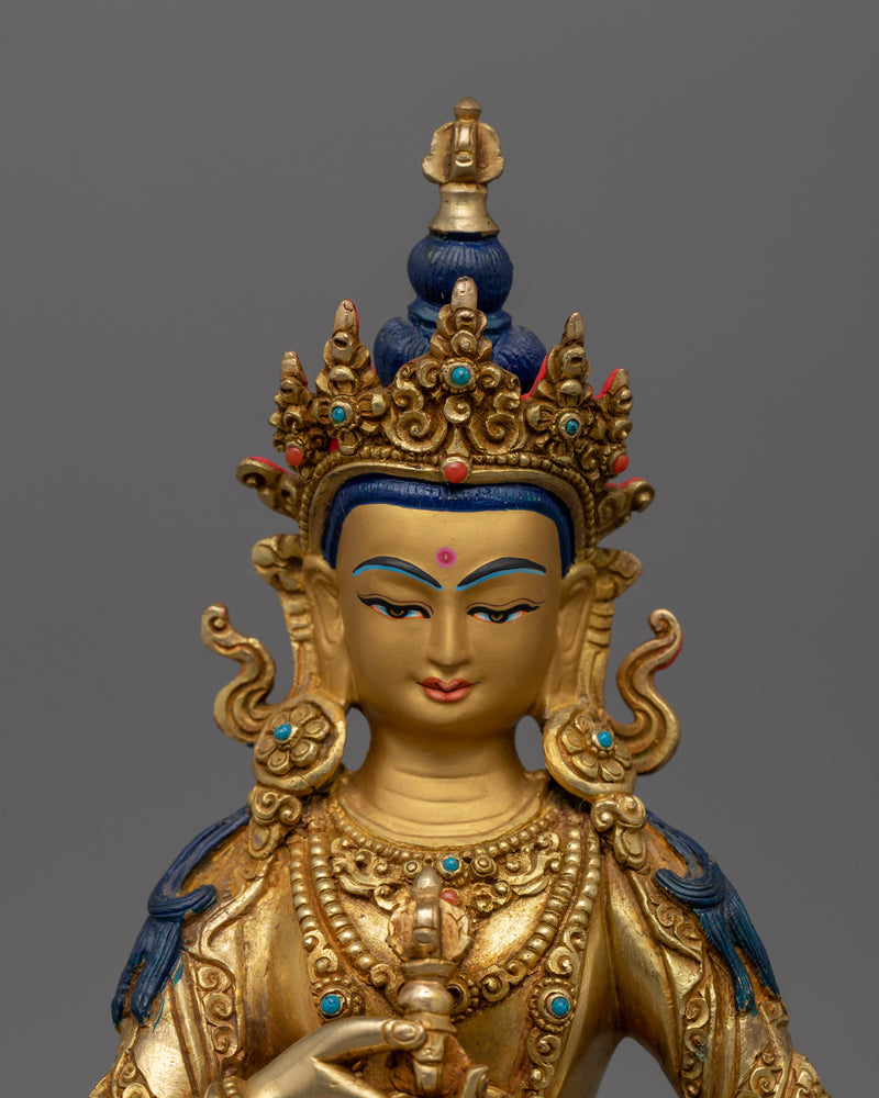 Spiritual Awakening Statue 24k Gold Vajrasattva |  Buddhist deity, Bodhisattva of purity