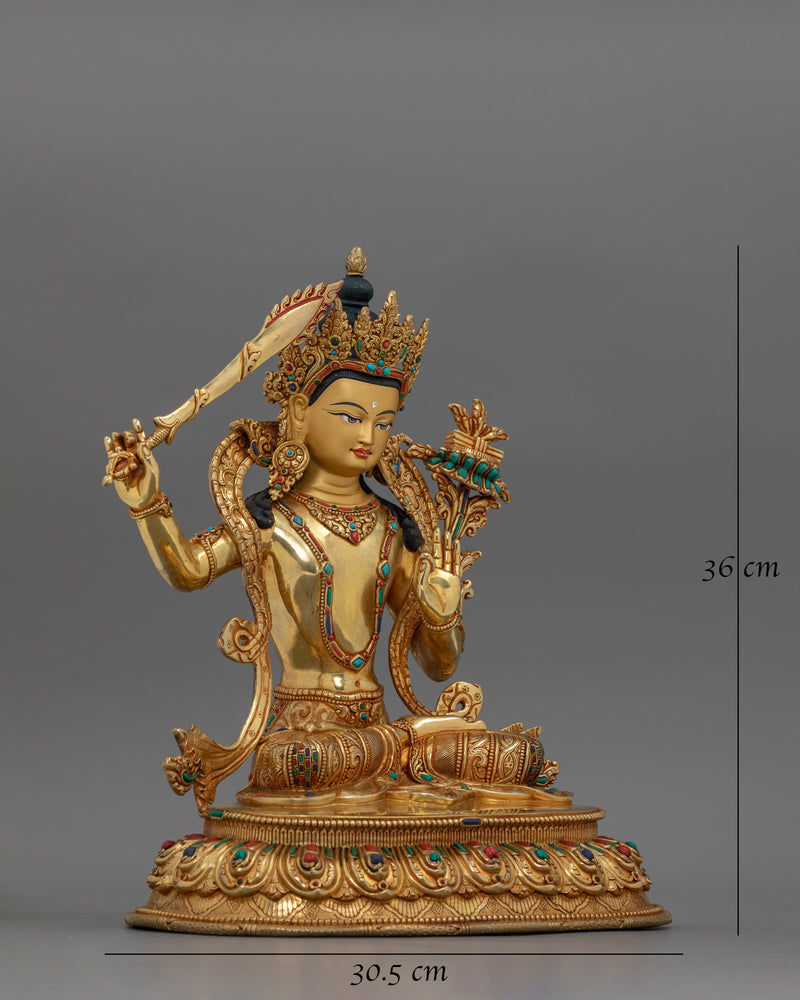  Manjushri Bodhisattva Dharma Statue