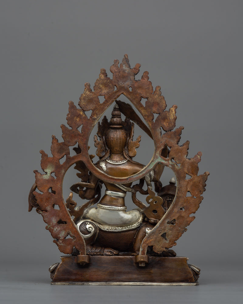 Traditional Sacred Simhanada Manjushri Statue | Embodiment of Wisdom and Courage Deity