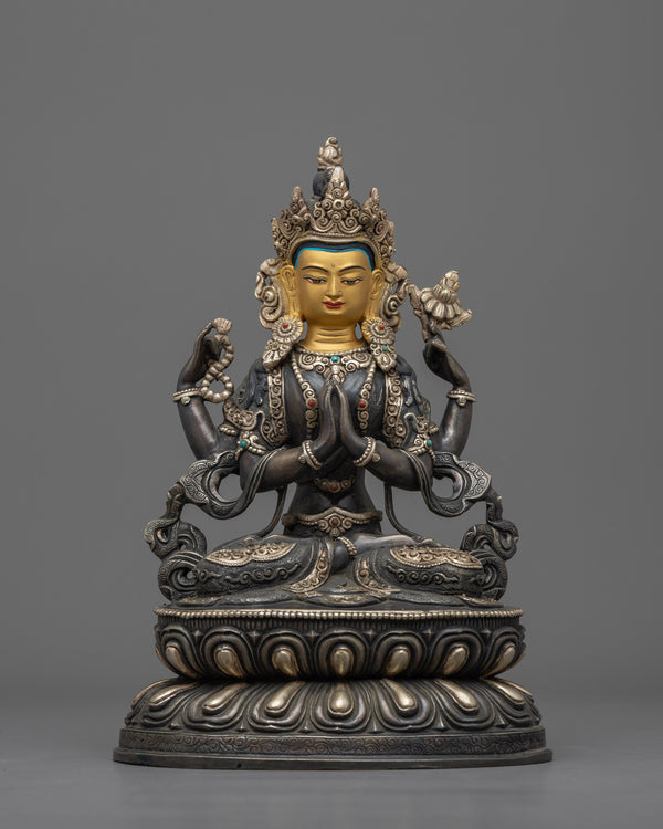 chenrezig-oxidized-figurine