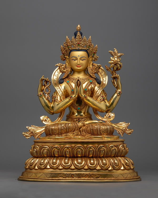 Chenrezig Compassionate Bodhisattva Statue 