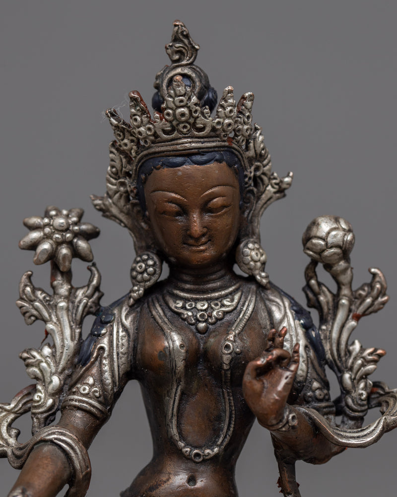 small-statue of green-tara