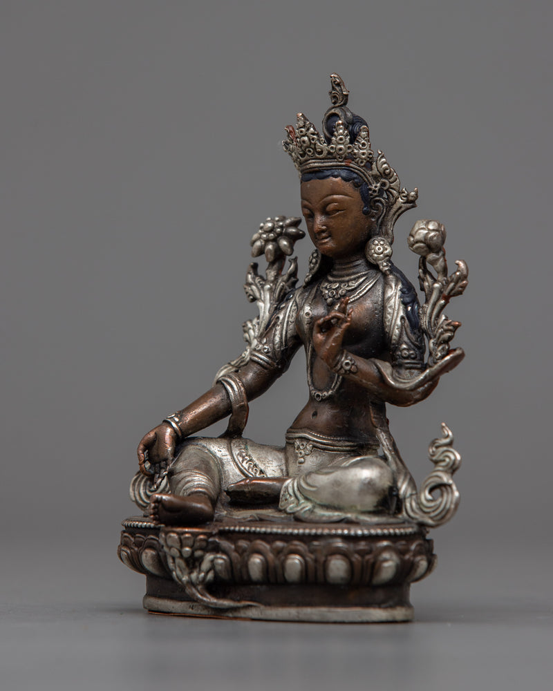 small-statue of green-tara