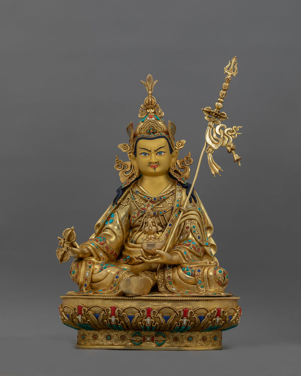 Guru Rinpoche Healing Gemstone Figure 