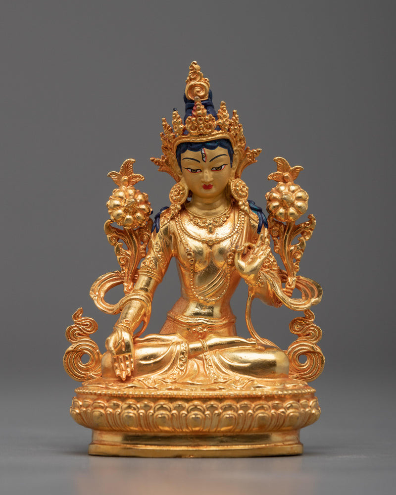 Machine Molded White Tara Statue