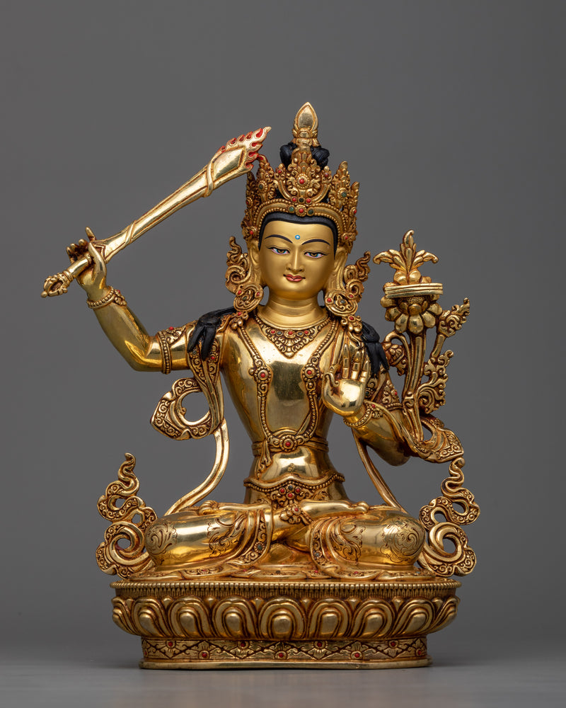 wisdom-deity-manjushri-statue