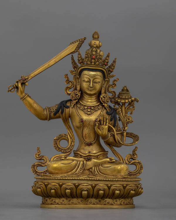 Antique Finished Manjushri Bodhisattva