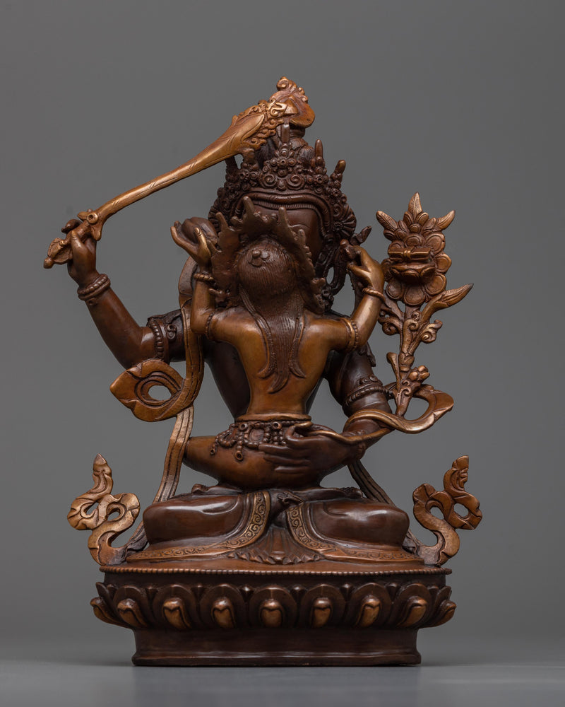 manjushri-with-consort-sculpture