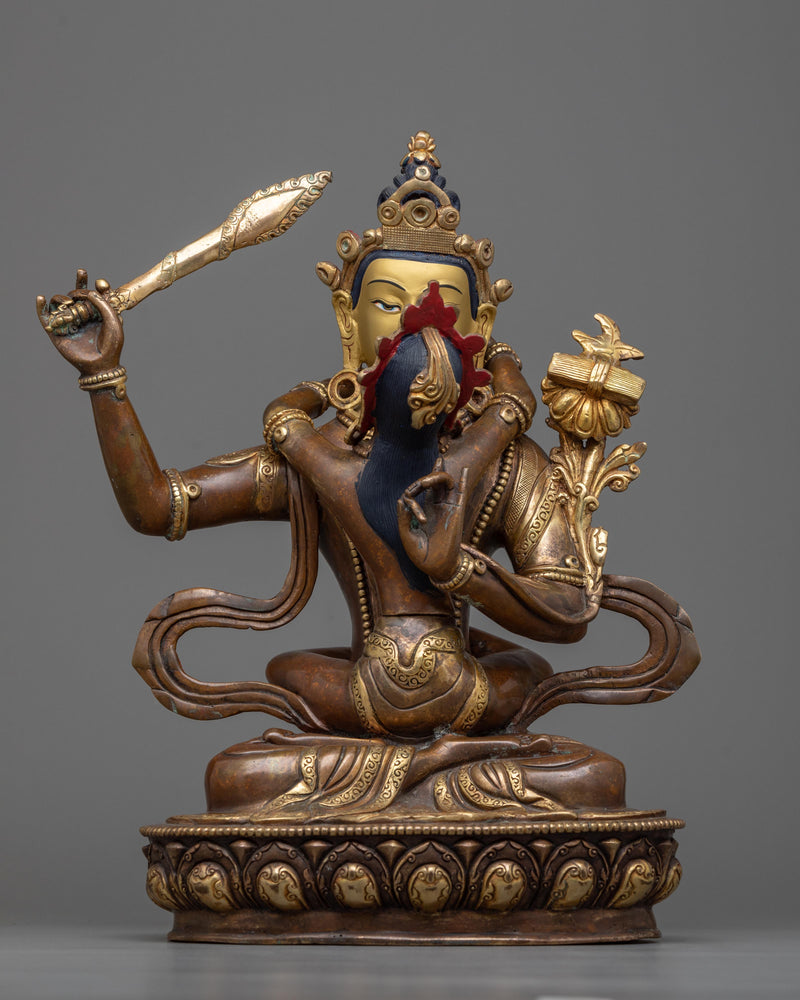 manjushri-with-consort-statue