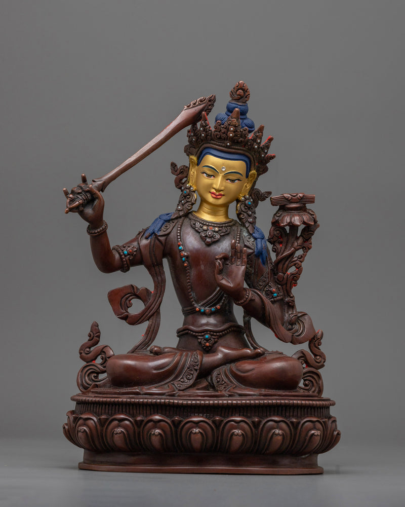 manjushri-oxidized-figurine