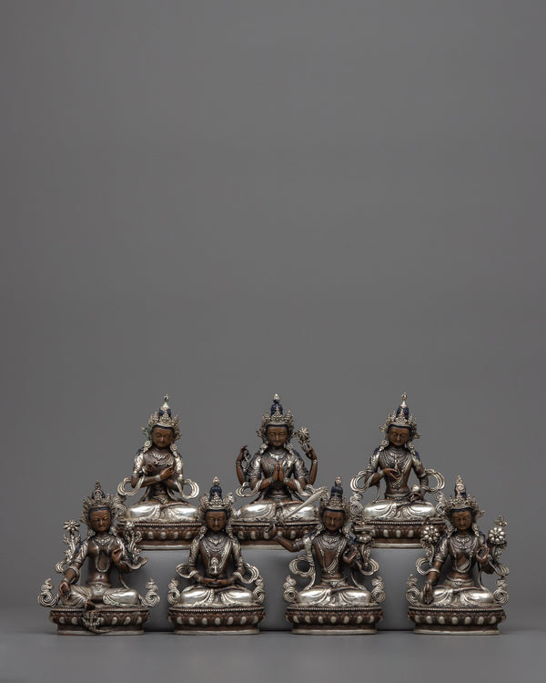 miniature-bodhisattva-statue set