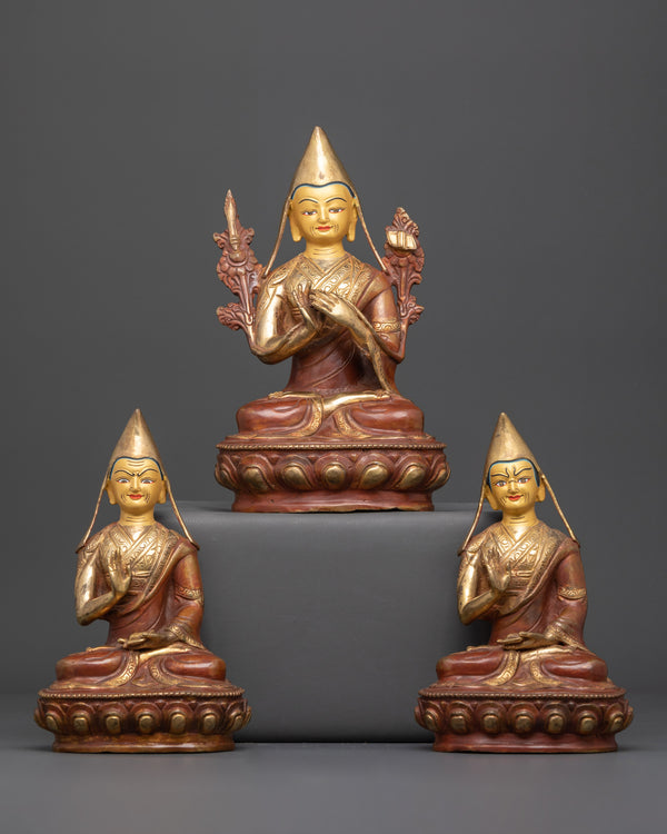 Tsongkhapa Set Statue