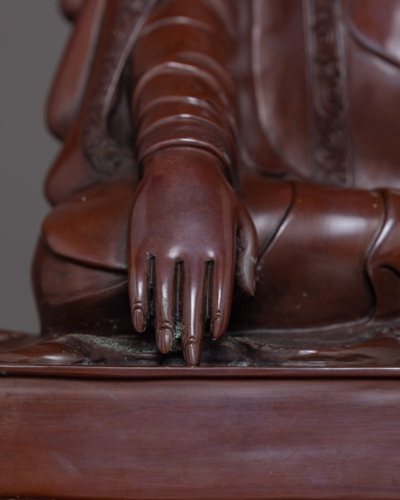 Buddhist Master Sculpture | Traditionally Hand Carved Buddhist Statue