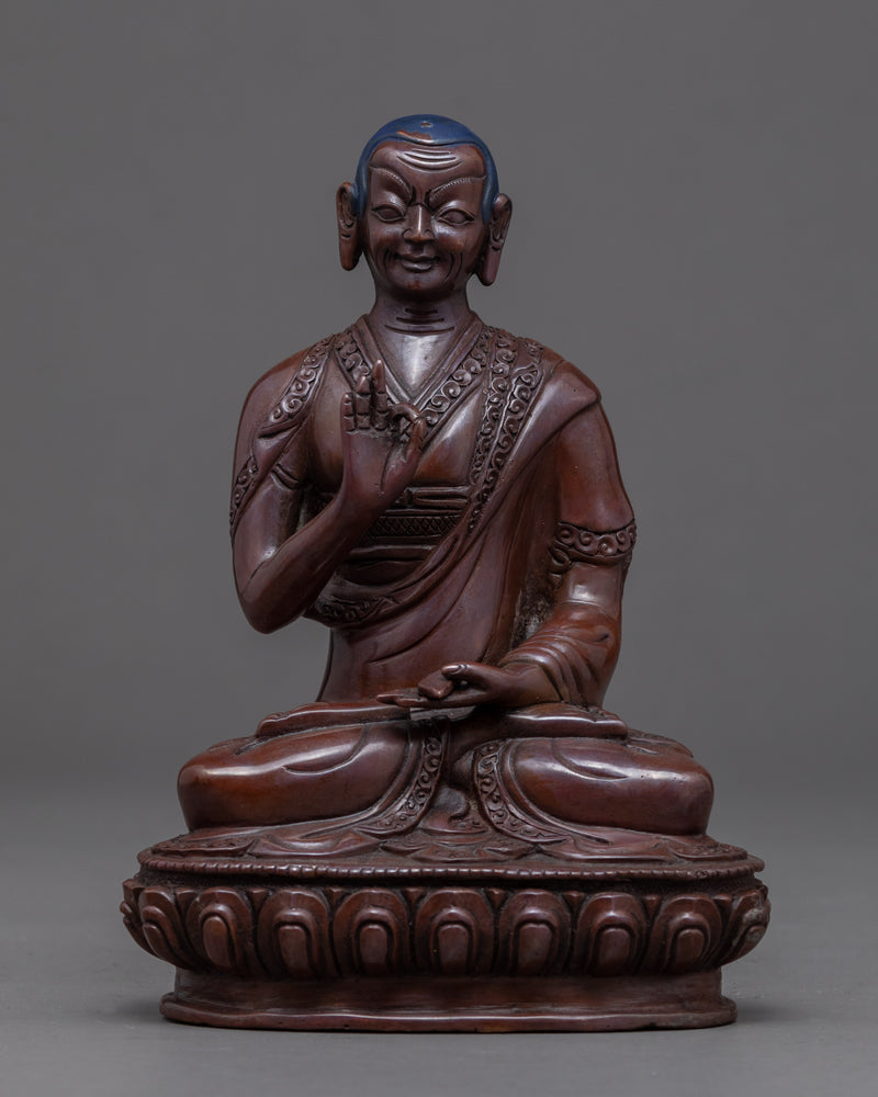 Je Tsongkhapa Statue Set | Tibetan Buddhist Monk Sculpture