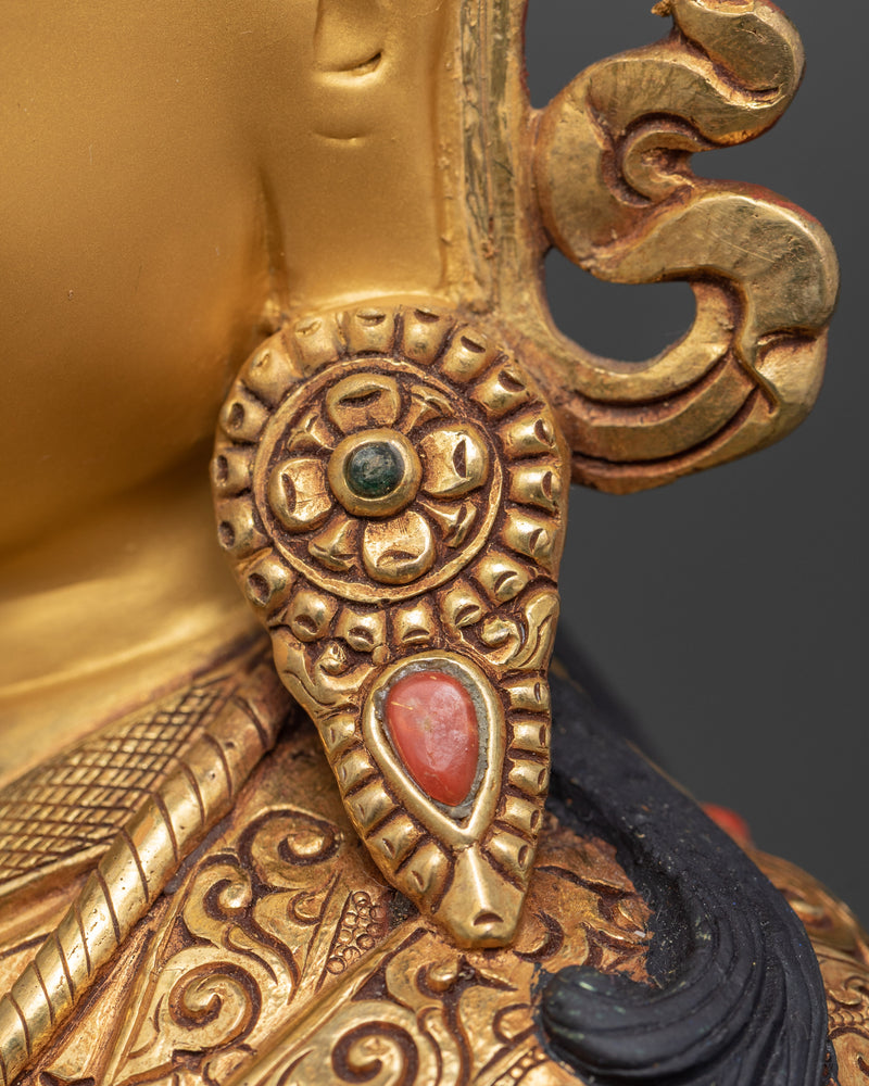 Hand Made Guru Padmasambhava Sculpture | Traditional Himalayan Art