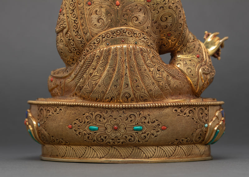 Hand Made Guru Padmasambhava Sculpture | Traditional Himalayan Art