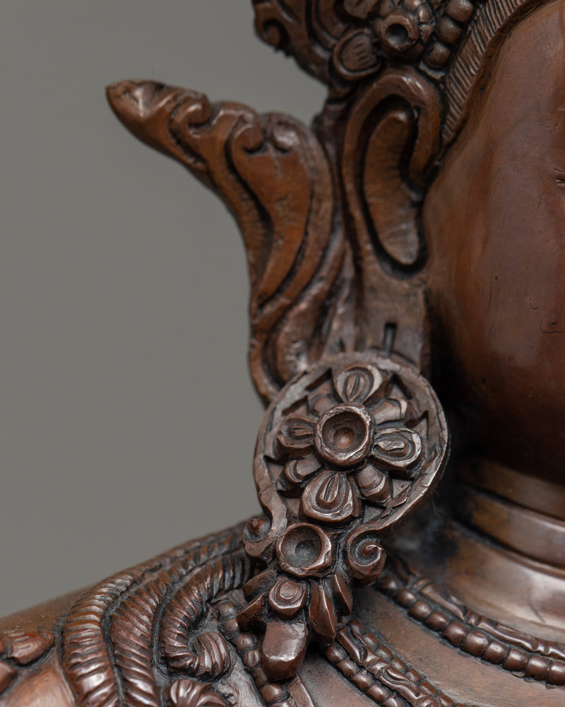 Manjushri Wisdom Deity Sculpture | Hand Crafted Buddhist Art