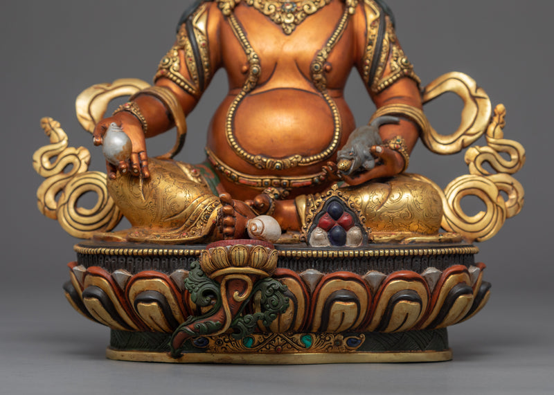 Wealth Deity Dzambhala Sculpture | Traditional Himalayan Art of Nepal